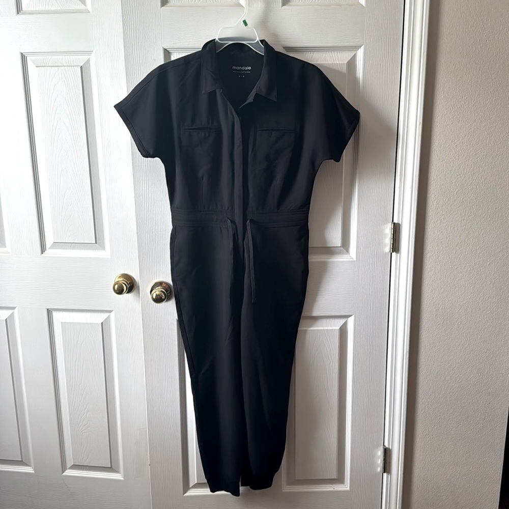 Mandal black scrub jumpsuit